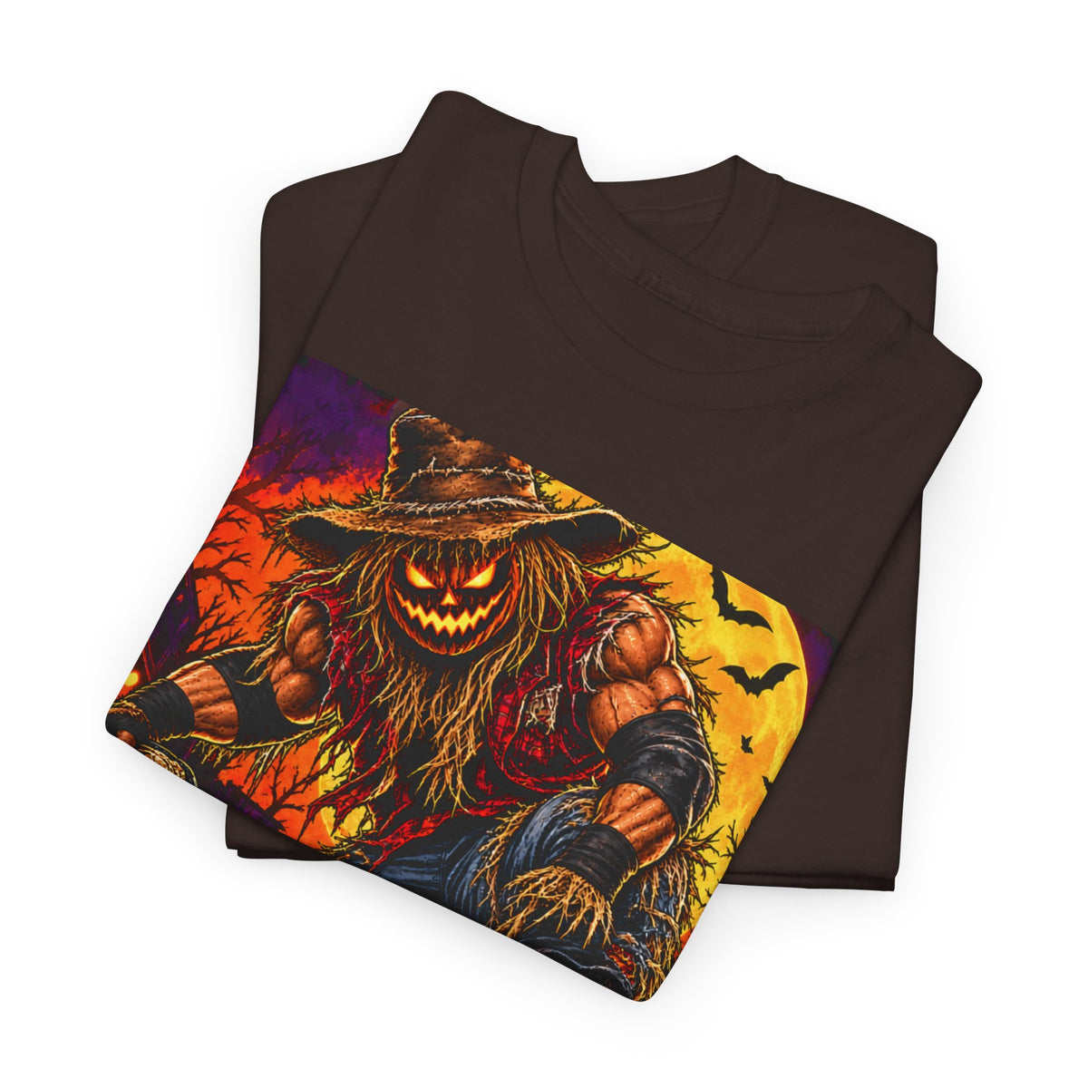 Halloween Wrestling T-Shirt – Pumpkin Champion Scarecrow Ring Tee
