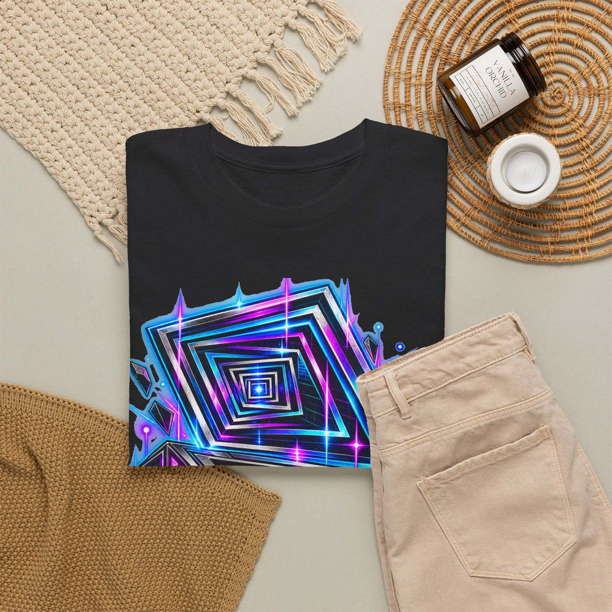 FREEHAND SERIES by BeamShopNY — black unisex artistic streetwear tee product image