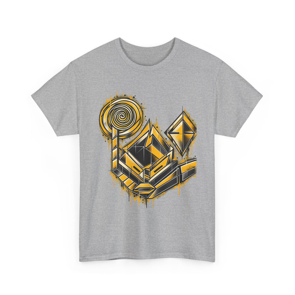 GOLDEN VORTEX | Original Geometric Graphic T-Shirt