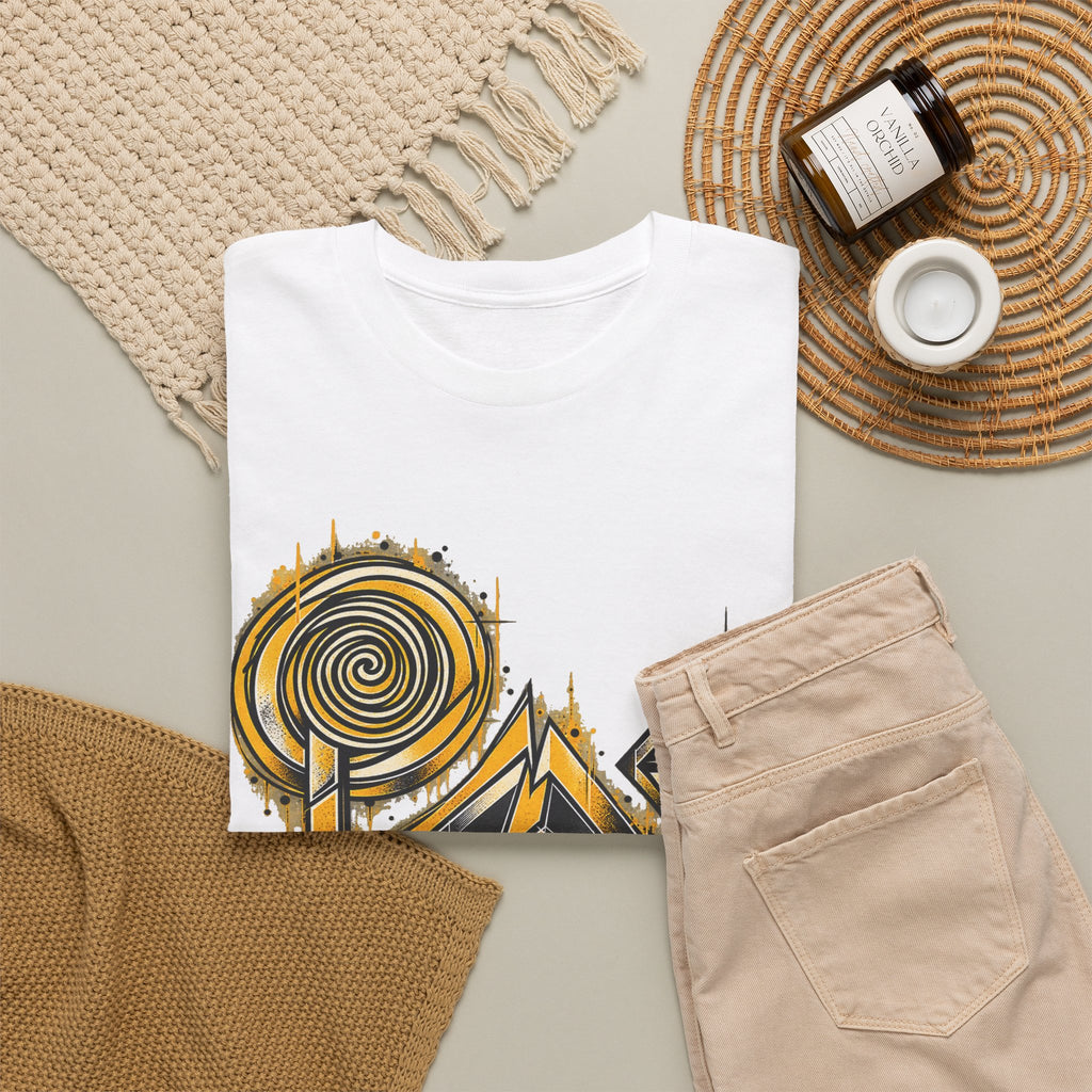 GOLDEN VORTEX | Original Geometric Graphic T-Shirt