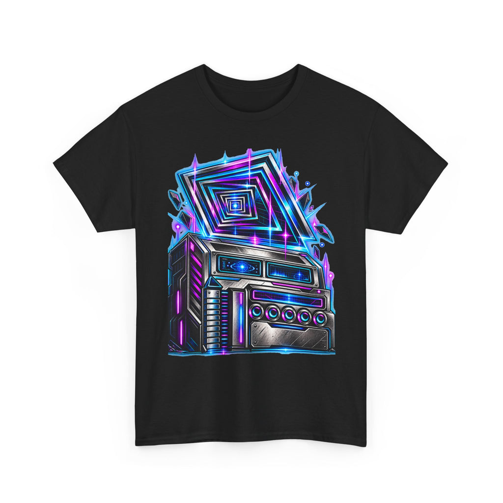 FREEHAND SERIES original sketch-inspired graphic T-shirt in black — primary product image