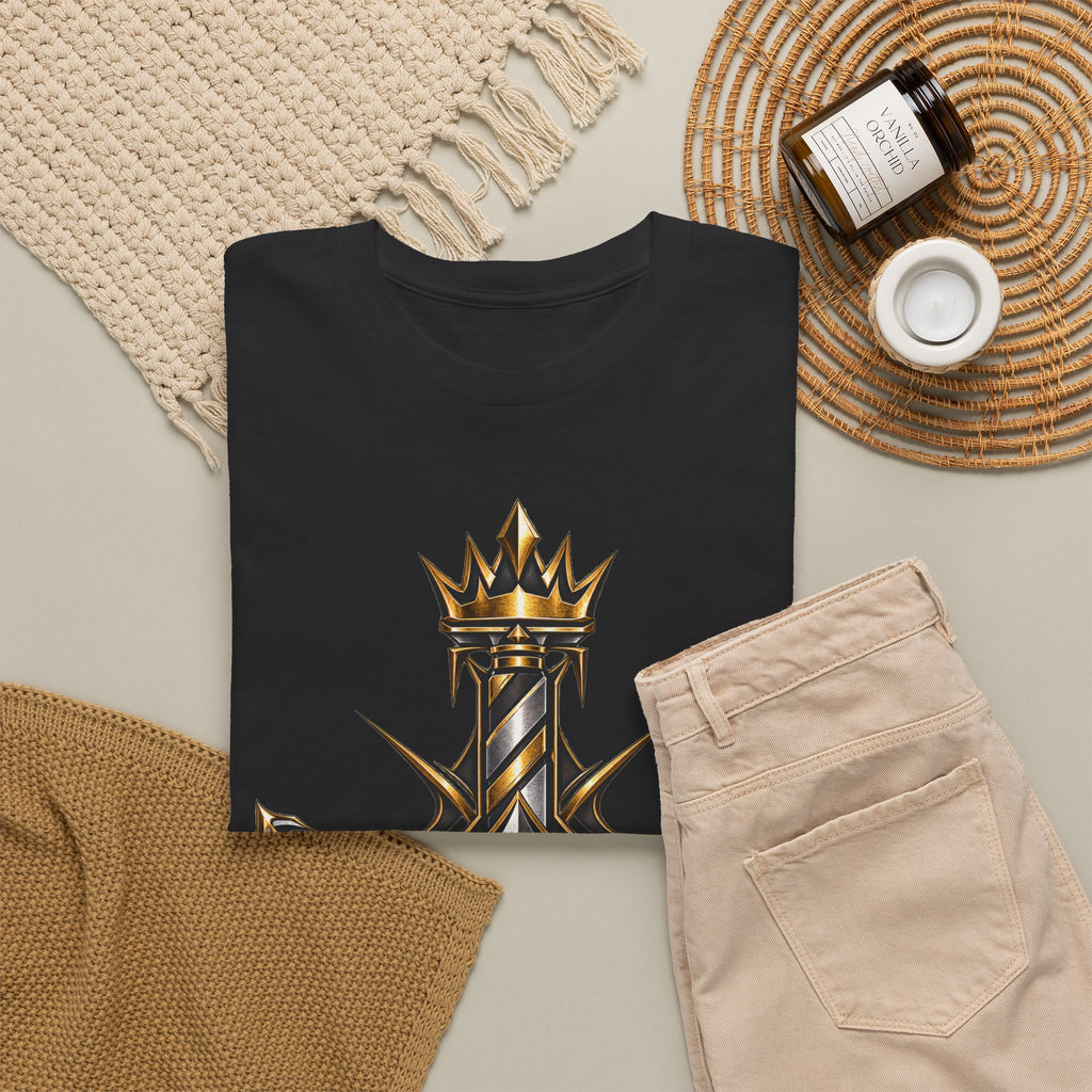 CROWNED LEGACY | Gold & Silver Geometric Graphic Tee
