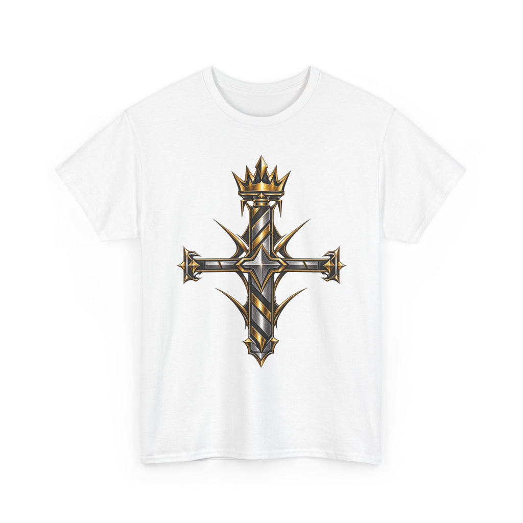CROWNED LEGACY | Gold & Silver Geometric Graphic Tee