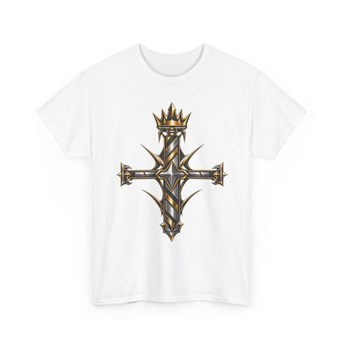 CROWNED LEGACY | Gold & Silver Geometric Graphic Tee