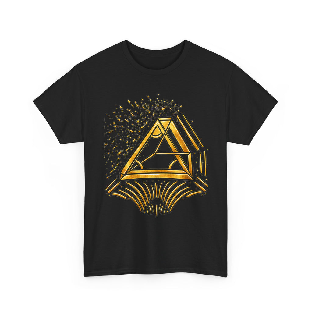 TRIANGLE SIGNAL | Original Gold Geometric Graphic T-Shirt