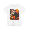 Vintage ghost, black cat and pumpkin Halloween T-shirt