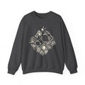 DIMENSION SHIFT original geometric cube and square artwork on a unisex crewneck sweatshirt — BeamShopNY product photo 2